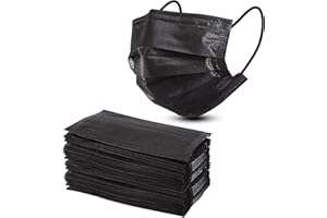 Madprice® 100 PEZZI NERE Mascherine Tessuto non Tessuto purificazione aria spessore 3 STRATI IN ITALIA SPEDIZIONE IN 48 ORE CON BOX