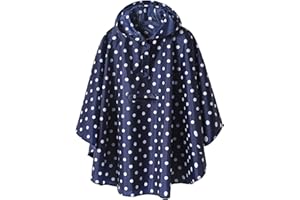 SAPHIROSE PONCHO Manteau Imperméable Léger pour Enfants-Vêtements de Pluie Veste de Poncho