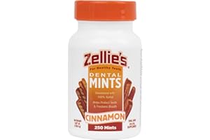 Zellies Cinnamon Xylitol Mints, 250 Count Jar by Zellies
