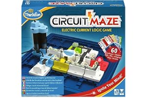 ThinkFun – 76341 Circuit Maze – det spänningsladdade logikspelet från ThinkFun för pojkar och flickor från 8 år. Strömkrets med LED-lampor och strömbrytare