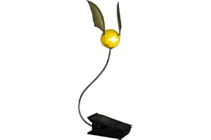 Paladone PP5555HP Golden Snitch Lumi Clip, Harry Potter Temad Läslampa, med Både batteri och USB drift, Guld, 19.1 x 10.2 x 7