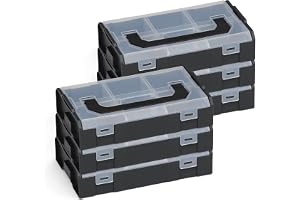 L-BOXX Sortimo L BOXX Mini | Set om 6 i svart med transparent lock