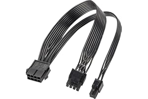 YIEJOYA EPS12V CPU 8 Pin Buchse zu CPU ATX 8Pin(4+4) und ATX 4 Pin Stecker Stromversorgungskabel EPS 12V für Motherboard 10.8 Zoll