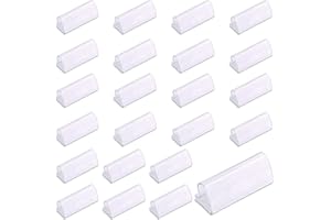 Keadic Klare Tischsockel-Klammern, Tischdecken-Klammern mit vertikalem Design, 3/4-2.5 cm, mit Haken und Schlaufe für Hochzeit, Heimtreffen, Party, Picknick, Indoor-Outdoor-Aktivitäten, 30 Stück