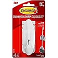 Command Wire Hook with Strips - Large, White