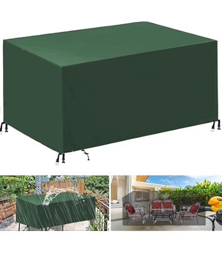 Copertura Per Mobili Da Giardino Impermeabile - Telo Oxford 420D Per Tavoli Esterni, 110x40x50 Cm, Nero - Foto 5