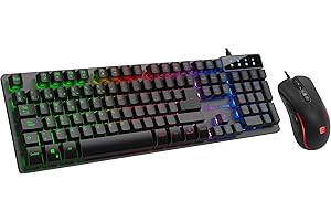 ARDISTEL Black FireTeclado y Ratón Gaming Blackfire BFX250 LED Negro, Multicolor