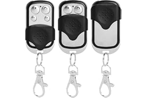 NODCOWS 3 Pezzi Telecomando Cancello Universali 433,92 MHz, Telecomandi Universale per Cancello Automatico, Telecomando Universale Autoapprendenti per Garage e Cancello Automatico Garage Auto Casa Gadget
