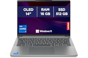 Lenovo IdeaPad Slim 5 14IRH10 - Ordinateur Portable 14'' OLED WUXGA (Intel Core i7-13620H, RAM 16Go, SSD 512Go, Intel UHD Graphique, Windows 11 Home) Clavier AZERTY, Écouteurs et Souris Inclus - Gris