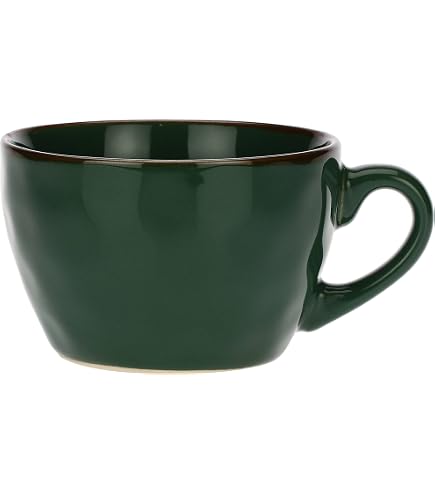 Miquelrius - Tazza in ceramica decorata, Tazza con manico, Misure 95 x 95 x 80 mm, Collezione Vintage Lily, Fiori