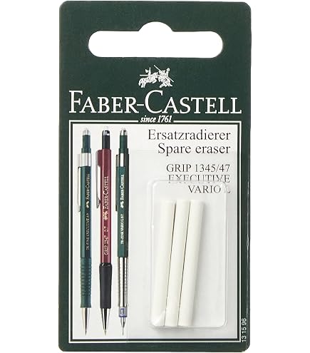 Faber-Castell Grip 1347 Mechanical Pencil - 0.7mm B Lead, Eraser, Rose Shadows Design - View #3