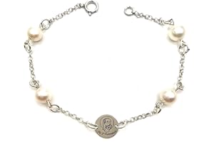 MASBARATA PULSERAS DE PERLAS COMUNION EN PLATA DE LEY