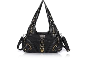 angel kiss Borsa Donna Borsa a Mano Borse a Spalla Pelle PU Grande Borse Donna Tracolla Borse a Mano Moda cerniera Borsa Hobo Tote Vintage per lavorare, fare shopping, viaggiare