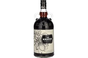 The Kraken 100cl - Rum nero speziato: canna da zucchero, rum caraibici scuri e 13 spezie. 40% vol.
