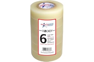 SPORTS TAPE SportsTape Hockey Tape Multipack, Clear, 6 Roll