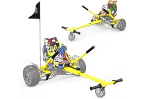 RCB Hoverboard Seat,Go-Kart Accessories for Hoverboards, Hoverboard with Seat Suitable for all 6.5"-10" Two Wheel Self Balancing Scooter,Hoverkart for Adults and Kids