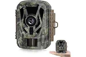 JOH Wildkamera, 24MP, 1080P, 0,1s Trigger Geschwindigkeit Bewegung aktiviert, Super Nachtsicht mit Jagdkamera, IP66 wasserdic