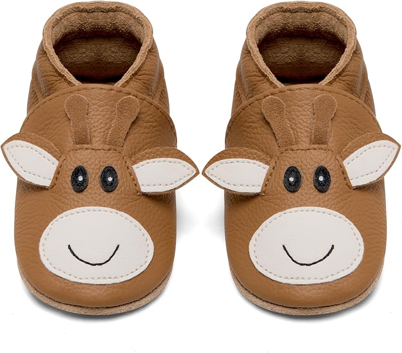 IceUnicorn Baby Booties Soft Leather Baby Boy Girl First Steps Baby Booties