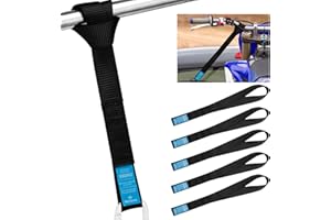 Mellbree Zurrschlaufen Motorrad 30cm, 1000kg Tragfähigkeit – 4× Spanngurt, Gurtschlaufen für Motorrad Transport und ATV Anhänger – Maximale Sicherheit beim Transport mit Zurrschlaufen kurz
