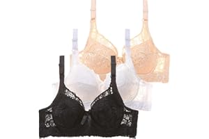 CSWH 3er Pack BHS Damen mit Bügel Push Up BH Set Frauen Sexy Bustier Crop Top Sport-BHS Trainings-BH mit verstellbarem für Alltag Yoga Fitness Sport Outdoor…