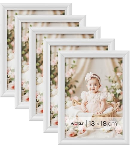 Americanflat 12x18 Poster Frame Set Of 2 - White With Plexiglass, Includes Mat For 11x17 Display - View #6