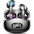 Wireless Earbuds, 2025 New Bluetooth 5.3 Headphones In Ear HIFI Stereo Wireless Headphones with 4 ENC Mic/Noise Cancelling Ear buds, IP7 Waterproof Running Earphones, 40H Playtime/USB-C/Touch Control