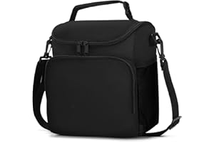 UYLIA Bolsa de almuerzo Pequeña para mujeres y hombres,Portatil Bolsa Termica Porta Alimentos con ajustable para Bandolera, Bolsa Comida reutilizable, Bueno para Trabajo, Playa,Senderismo.