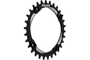 Funn Solo Plateau Étroit et Large pour Chaîne 9 10 11 12 Vitesses, Compatible avec Pédalier à Interface BCD 104 mm, Plateau de Chaîne pour Vélo à Vitesse Unique