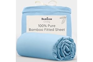 Prześcieradło z gumką 180 x 200 cm, jasnoniebieskie prześcieradło z gumką 180 x 200 cm, prześcieradło chłodzące, miękka tkanina, duża czapka, prześcieradło z gumką 180 x 200, gruby materac. Bambaw