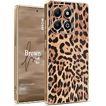 Mixroom Cover Custodia In TPU Silicone Morbido Per Huawei P Smart, Fantasia Leopardato Marrone