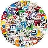108 pezzi di adesivi per laptop per linguaggio di programmazione per sviluppatori includono adesivo IT logo, C++, Python, Lin