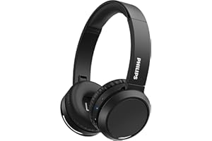 Philips Audio Les Écouteurs Supra-Auxriculaires H4205Bk/00, Équipés d’Une Touche Bass Boost (Bluetooth, 29 Heures d’Écoute, Fonction de Chargement Rapide, Isolation des Bruits)