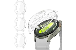 Wanme 3 Stück Hülle für Samsung Galaxy Watch 7 40mm Schutzhülle, Vollständige Abdeckung Schutzfolie Weiche TPU Cover Case Schutz Displayschutz Folie für Galaxy Watch 7 40mm