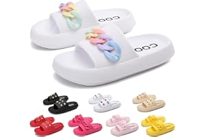 AX BOXING Hausschuhe Damen Sommer Schlappy Wolkenschuhe Plattform Pummys Rutschfest Cozislides Weich Schlappen Größe 36-41 EU