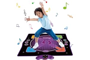KAXIMON Dance Mat Toys for Kids with Microphone, Dance Touch Play Mat with Bluetooth, Musical Pad Music Floor Game Toy Boys Girls Christmas Birthday Gifts Toys for 3+