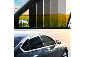 Vepagoo Car Window Tint Film (5% VLT) Black Universal Fit 4.5m x 76cm Roll Automotive Protection Passenger Black Privacy Window Tint for Home Blocks UV Rays