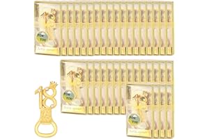 DADEA 36 Pezzi Apribottiglie Numero Dorato 18, Bomboniere Festa 18° Compleanno, Apribottiglie in Metallo, Apribottiglie Pratico e Portatile Unico (36Pcs)