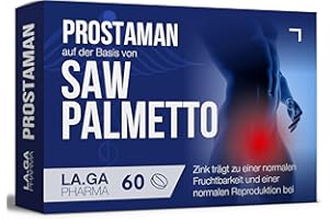 LA.GA SÄGEPALMENEXTRAKT: Prostata Komplex Kapseln – 60 Tabletten mit: Sägepalme, Boswellia, Kürbis und Lycopin. Prostata Kapseln mit: Brennnessel, Granatapfel und Weidenröschen. Prostata Ergänzung mit stark
