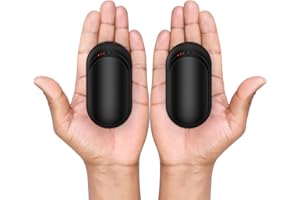 BUG HULL Handwärmer Wiederaufladbar 2 Pack, Handwärmer Elektrisch mit 3 Heizmodi, 16 Stunden Wärme Tragbare Taschenwärmer, Handwärmer Wiederverwendbar für Outdoor Sport, Golf, Camping