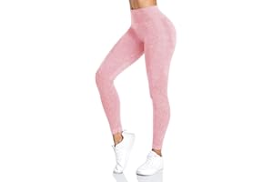 Yaavii Women Yoga Leggings Seamless High Waisted Tummy Control Yoga Pants for Gym Running Workout