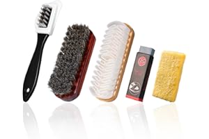 Cisyia 5 Stück Wildlederbürste für Schuhe Raulederbürste Schuhbürste Wildleder Pflege Bürste für Nubukleder Schuhbürsten Set für Rauleder Nubuk Veloursleder
