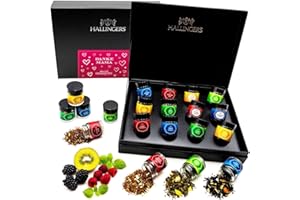 ‎HALLINGERS GENUSS MANUFAKTUR Hallingers Danke Mama - Muttertagsgeschenk 12 Sorten Tee Geschenkset mit Box vegan zum Muttertag für Mama Mutter Oma (Set) - Ostergeschenke Osterkörbchen Ostereier & als Osterdeko | Genesung Jahrestag