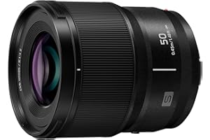 Panasonic Lumix S 50mm F1.8 | Objectif à focale Fixe Plein Format S-S50E (Bokeh, Portraits, Tropicalisé, Compact et léger) Noir – Compatible Monture L