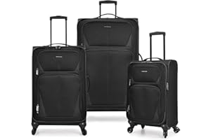 U.S. Traveler Aviron Bay Expandable Softside Luggage with Spinner Wheels, Aviron Bay Expandable Softside Luggage with Spinner Wheels