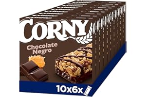 Corny - Barritas de Cereales con Chocolate Negro. 10 estuches con 6 barritas 10x(6x23g)