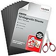 GAUDER Magnetic Sheets Self-Adhesive (10 x 15 cm – 10 Pieces) | Magnet Sheets | Magnetic Sheets for Crafts & more