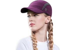 GADIEMKENSD Women's UPF 50+ Foldable Light Cap Quick Dry Ultra-Thin Unstructured Running Hat