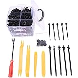 TOPWAY 635 Stk. Auto-Halteklammern & Kunststoff-Befestigungssatz