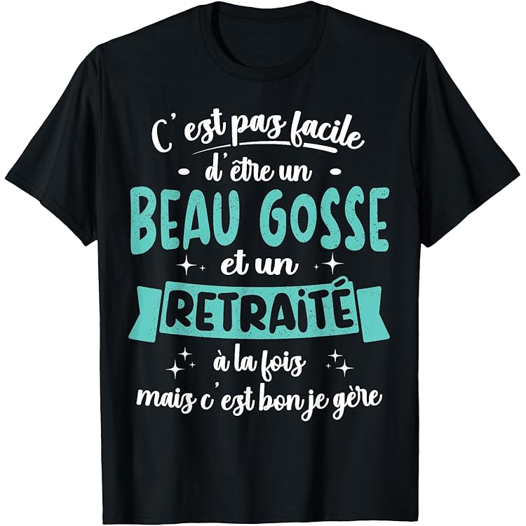 T-shirt Humour Retraité « Démerdez-vous ! » – Cadeau Départ Retraite 2025, Unisexe