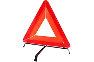 emi sports Triángulo Reflectante de Emergencia para Coche, homologado, rojo, 1 unidad, 45x15x3cm, señalización de Advertencia, Compacto